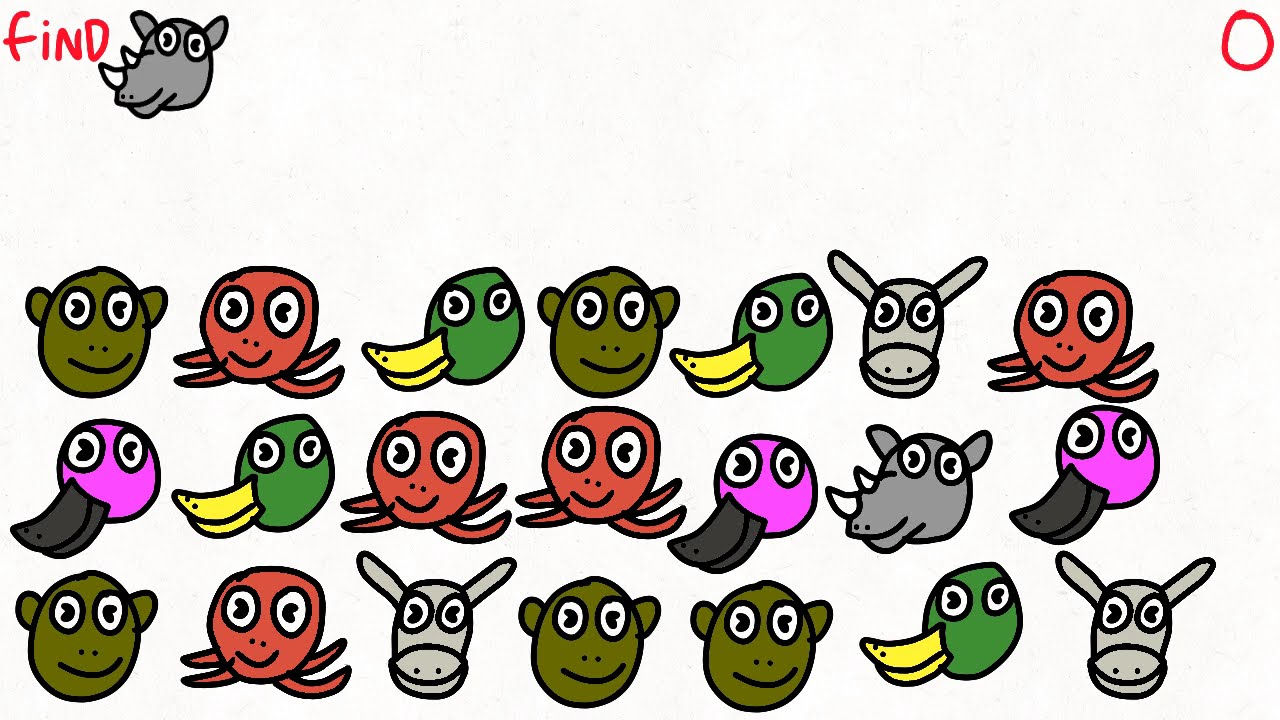 find the animals (mini game)