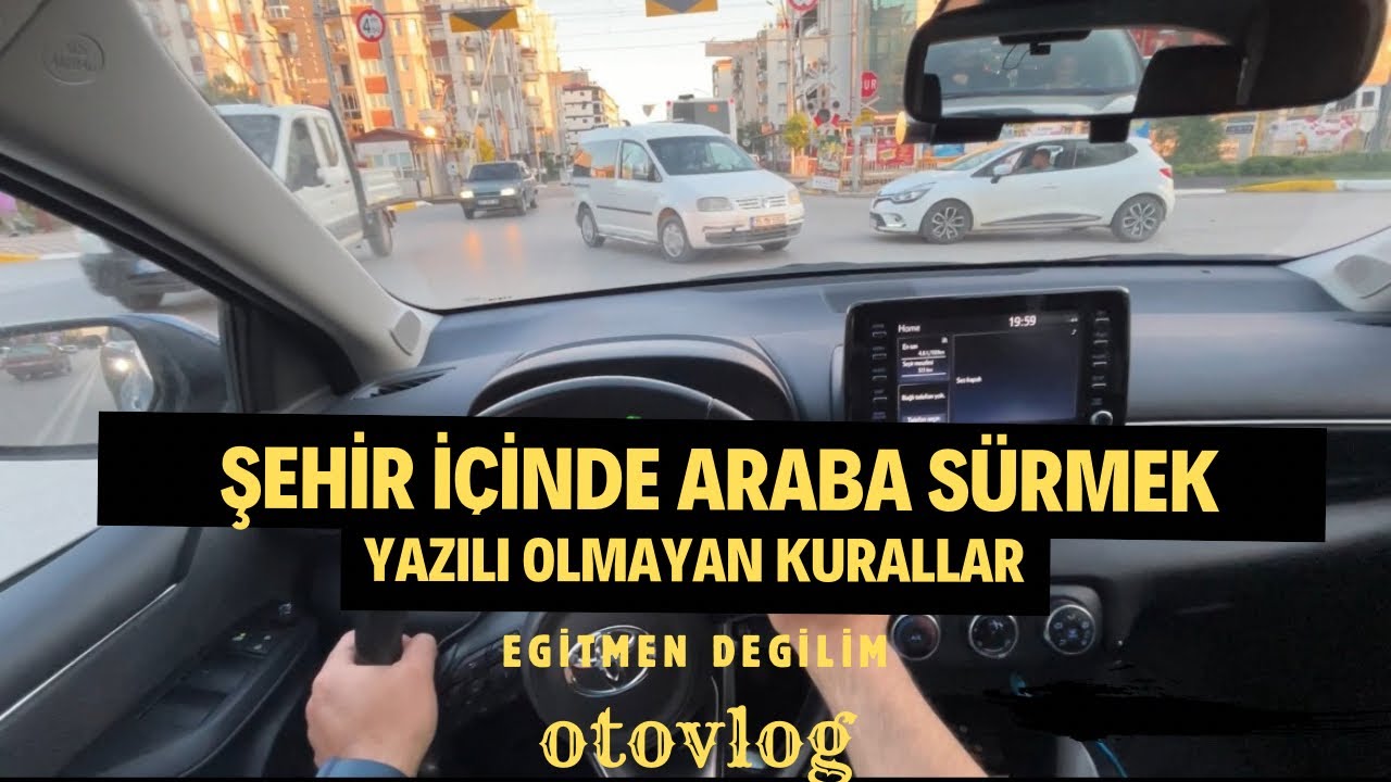 Şehir i&ccedil;inde araba s&uuml;rmek | driving in turkey