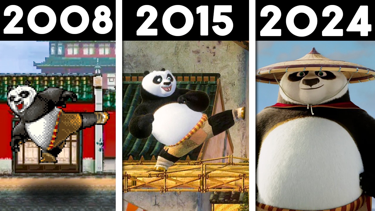 EVOLUÇÃO do KUNG FU PANDA nos GAMES