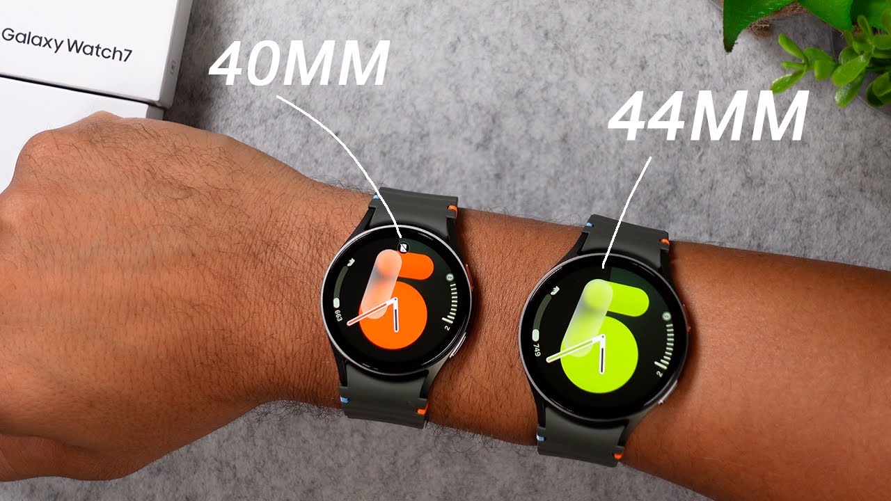 Samsung Galaxy Watch 7 - 40mm vs 44mm Size Comparison on Wrist!