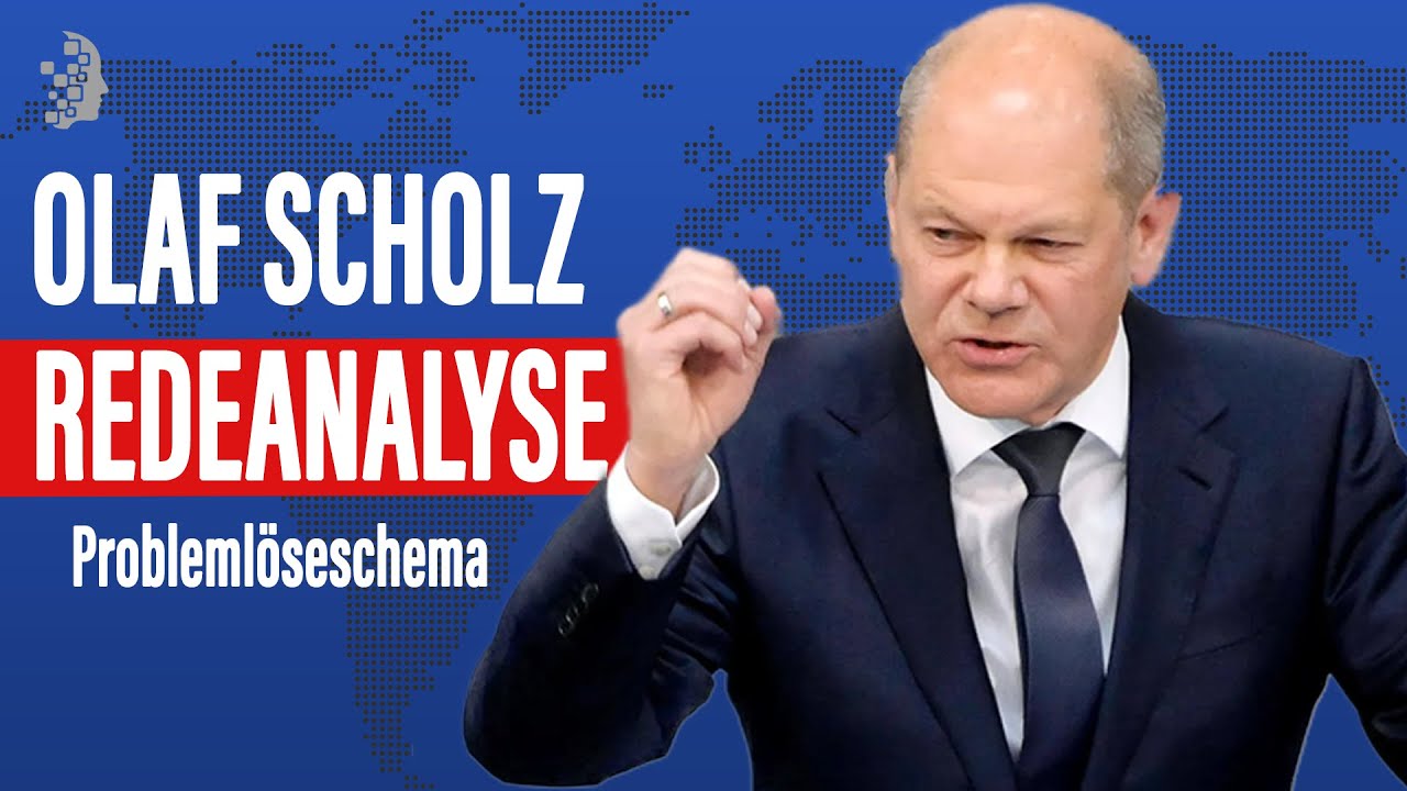 Politische Rede analysieren: das Problemlöseschema - Olaf Scholz