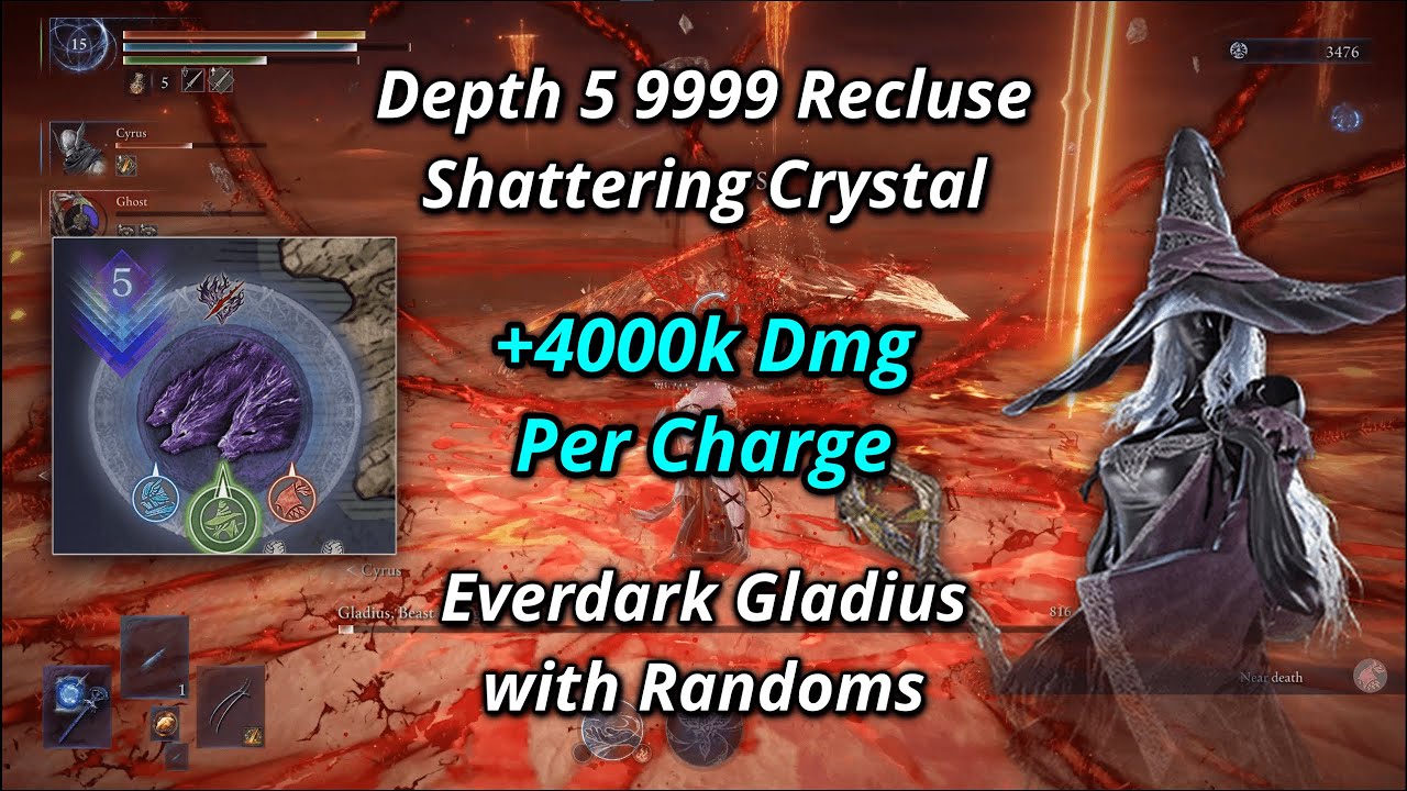 Nightreign - Depth 5 Crystalian Recluse vs Everdark Gladius (Missing Map)