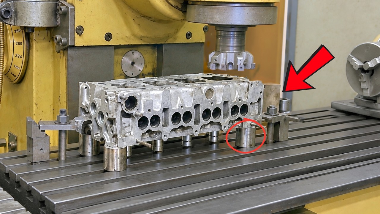 NEW METHOD! Milling a Severely Overheated Cylinder Head