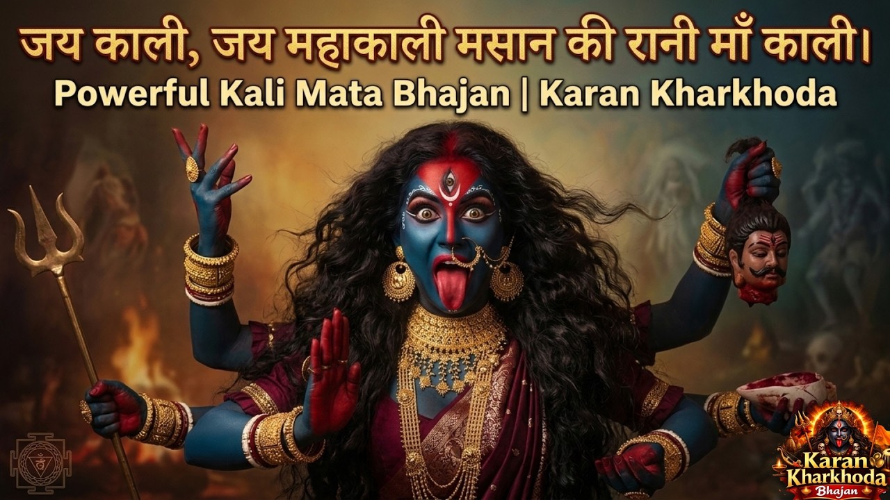 जय काली, जय महाकाली मसान की रानी माँ काली। Powerfull Kali mata Bhajan | Karan Kharkhoda #kalimata 