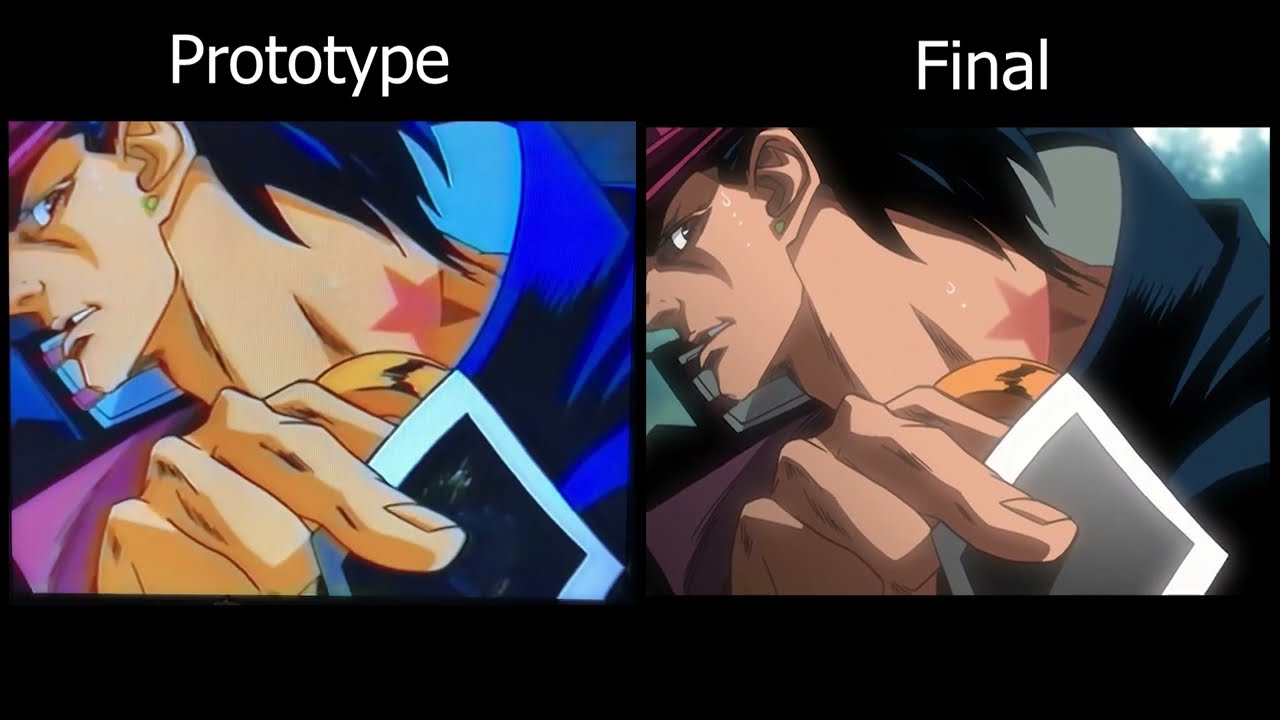JoJo OVA-2000s Preview Prototype vs Final