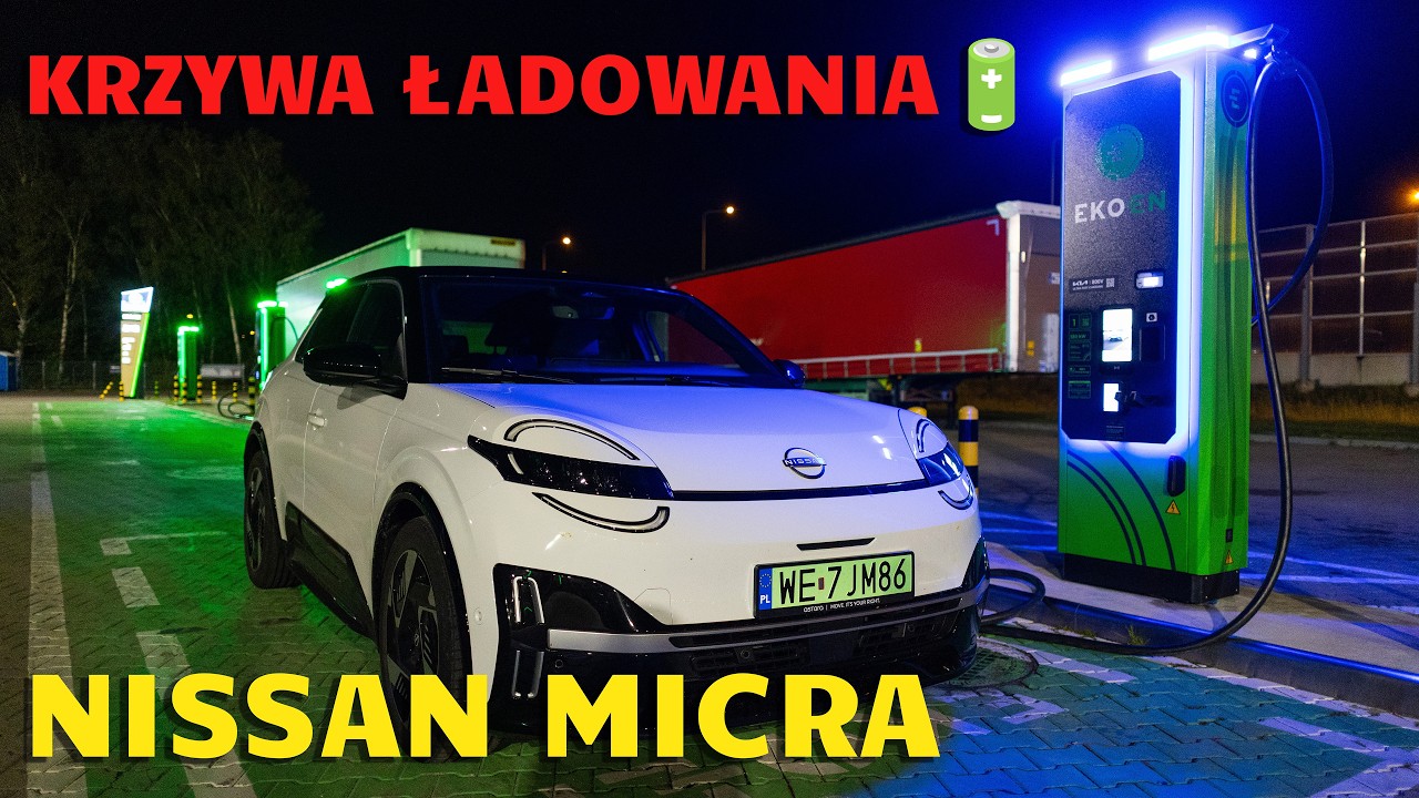 Nissan Micra Extended Range 52 kWh - krzywa ładowania, kt&oacute;re niesamowicie zaskakuje!!