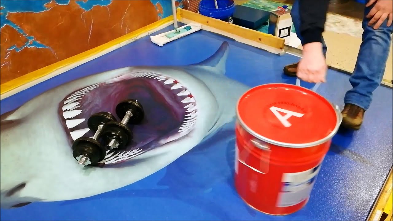 Ballotini System STEDFLOOR | Epoxidharz 3d Boden Schutzlack