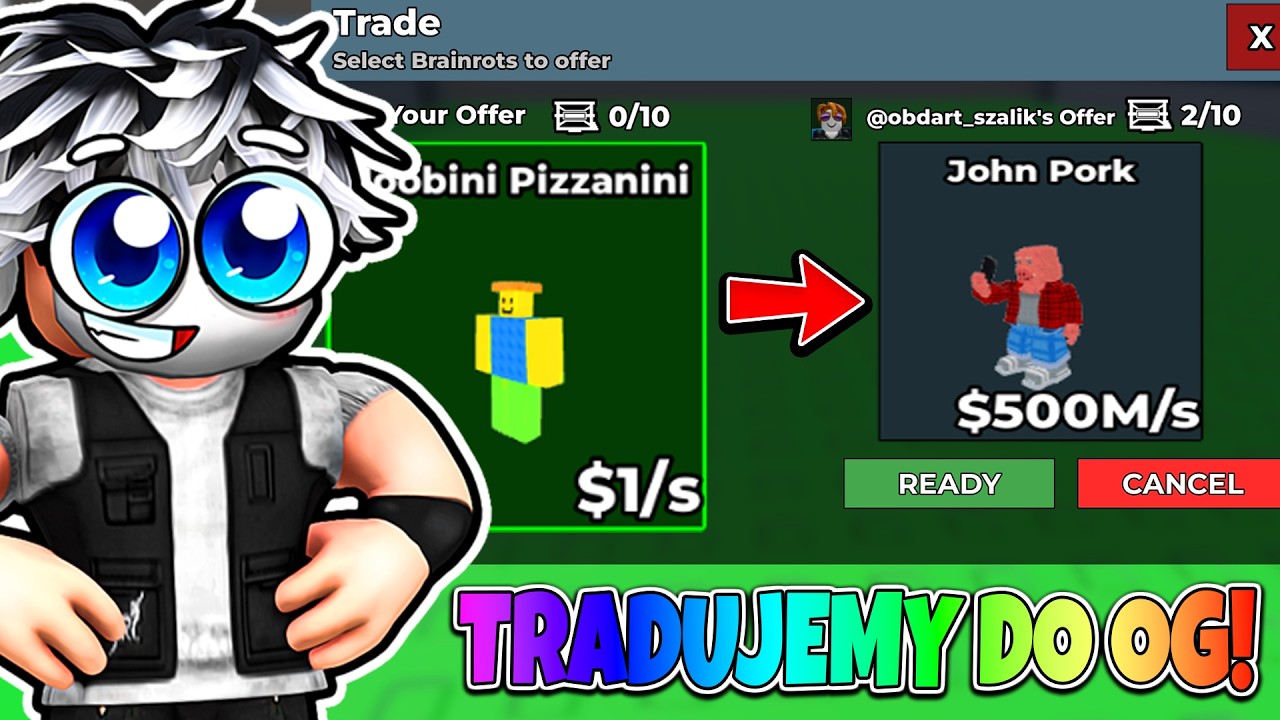 🎉OD ZERA DO NOWEGO OG JOHNA PORKA W STEAL A BRAINROT!🎉KONKURSY NA SECRETY!🎉 #roblox