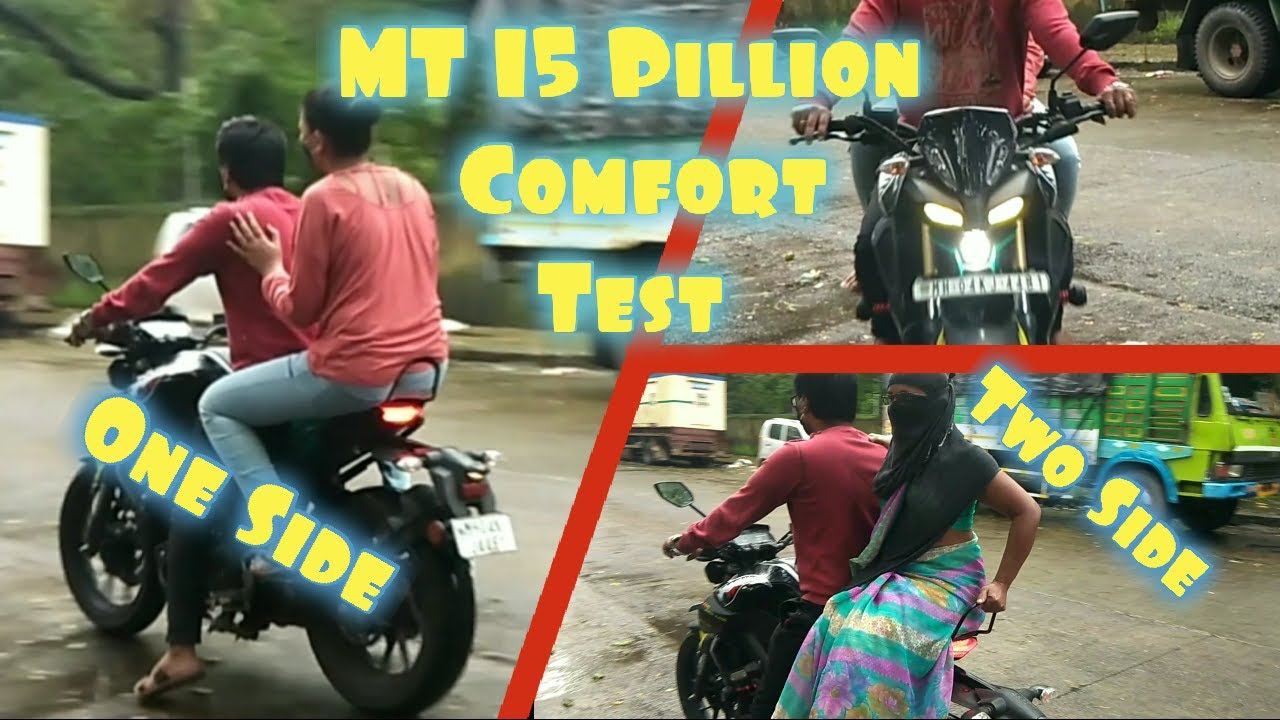 MT 15 Ladies Pillion Comfort | MT 15 Pillion Comfort Test After Installing Grabrail | MT 15 Couple
