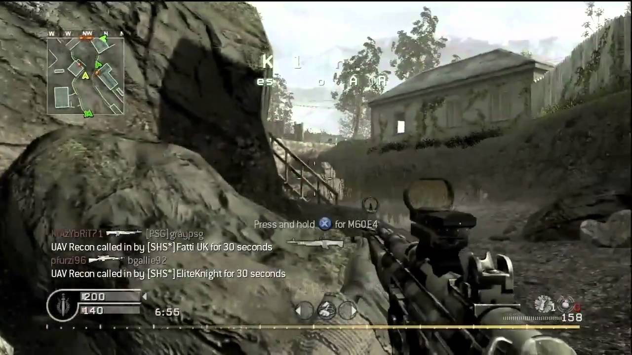 Cod4 TDM Overgrown Gameplay