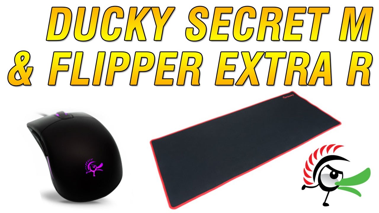 DUCKY SECRET M Optical Mouse! + FLIPPER EXTRA R Mousepad!