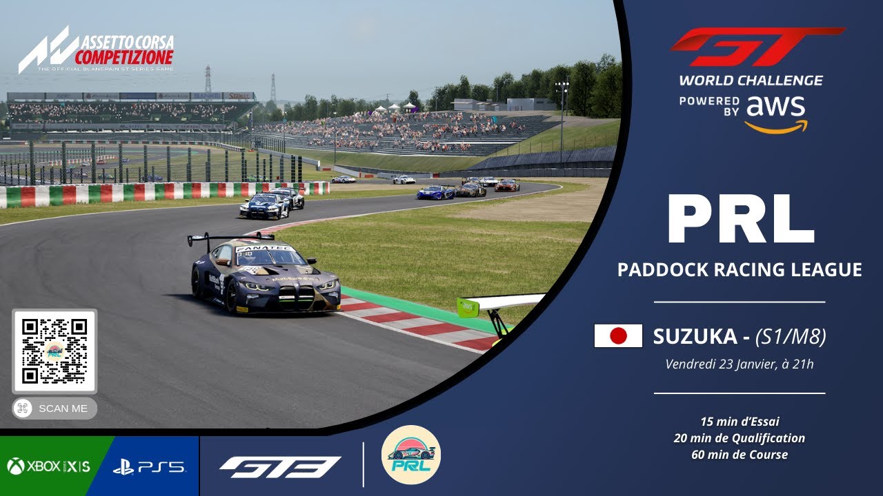 # Assetto corsa competizione: CAST du championnat GT3 pour la TEAM-PRL: manche 8 sur Suzuka