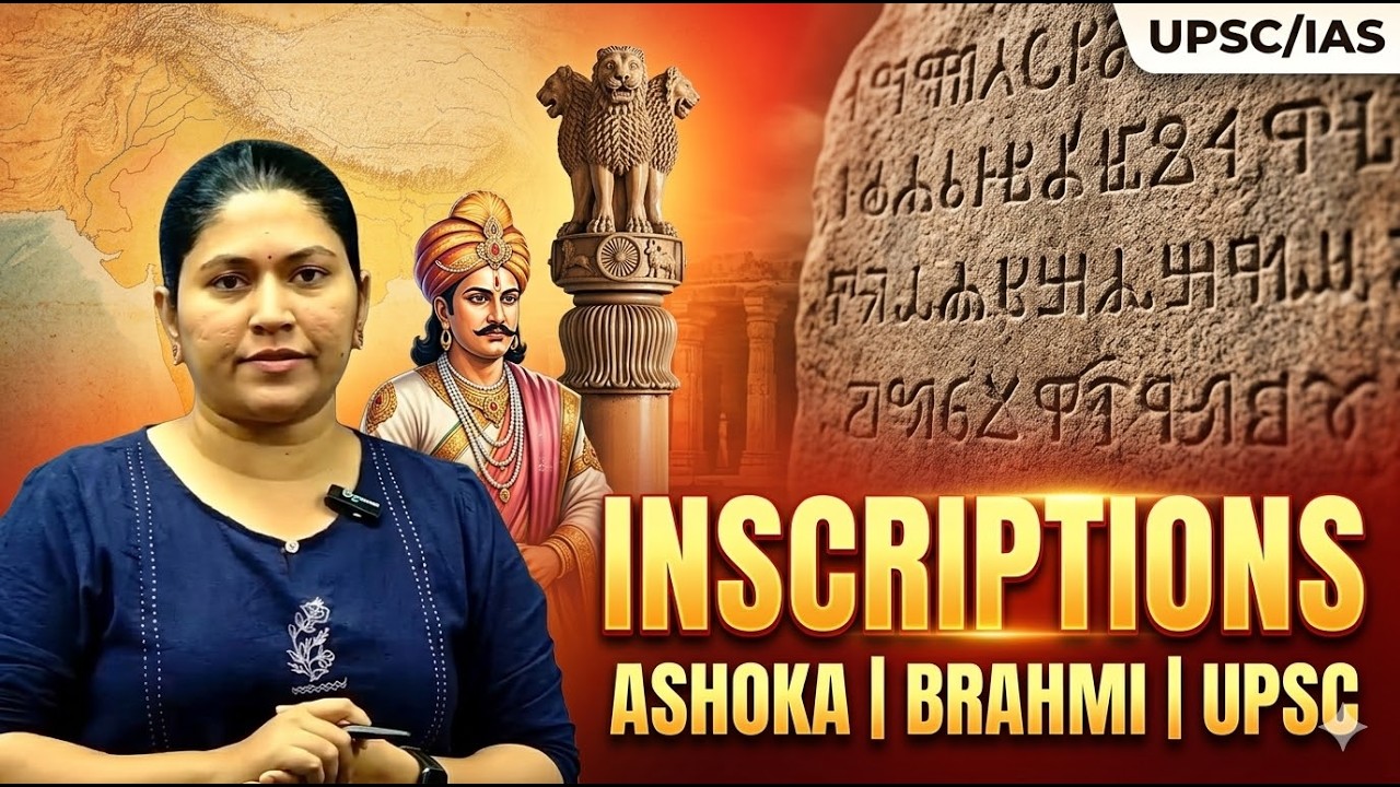 Significance of Inscriptions in Ancient India | Ashokan Edicts, Brahmi Script & UPSC PYQs