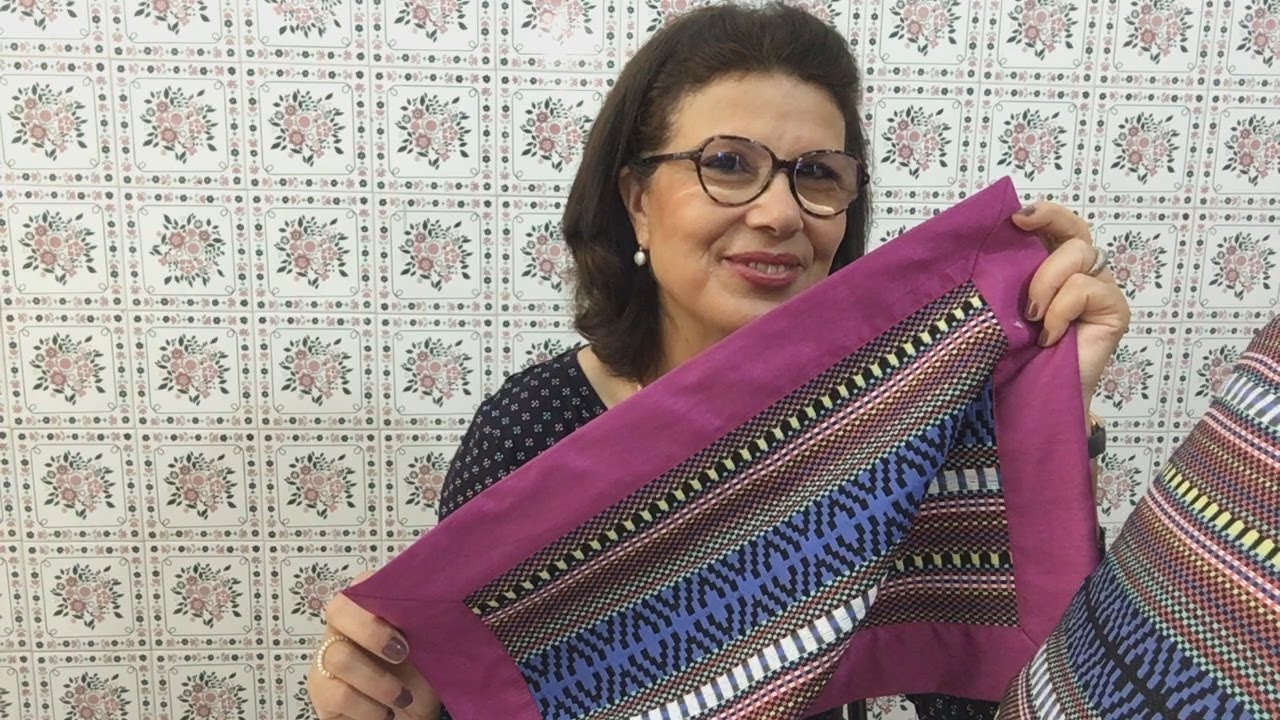 مفارش الطاولة بتقنية الزاوية / Chemin de table, couture en onglet.