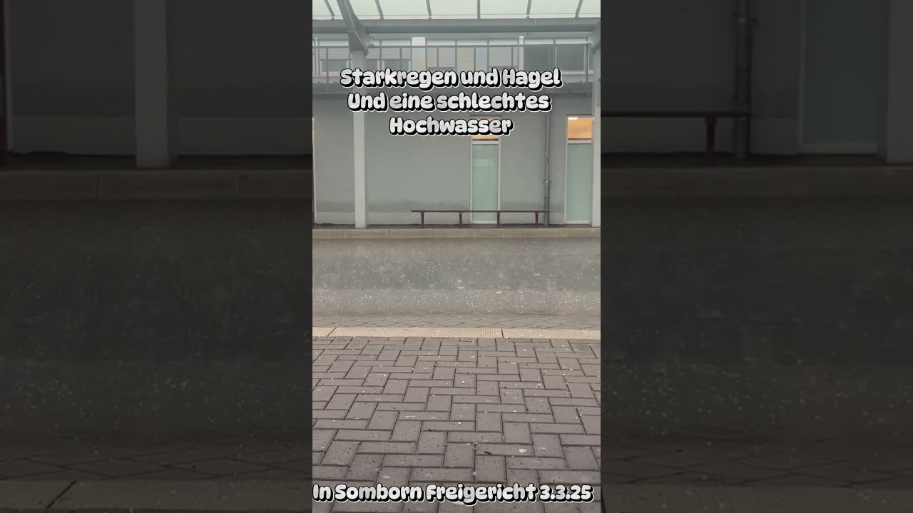 Sehr Starkes Gewitter Mit Hagel Hier in Somborn Freigericht #shorts #unwetter #hagel