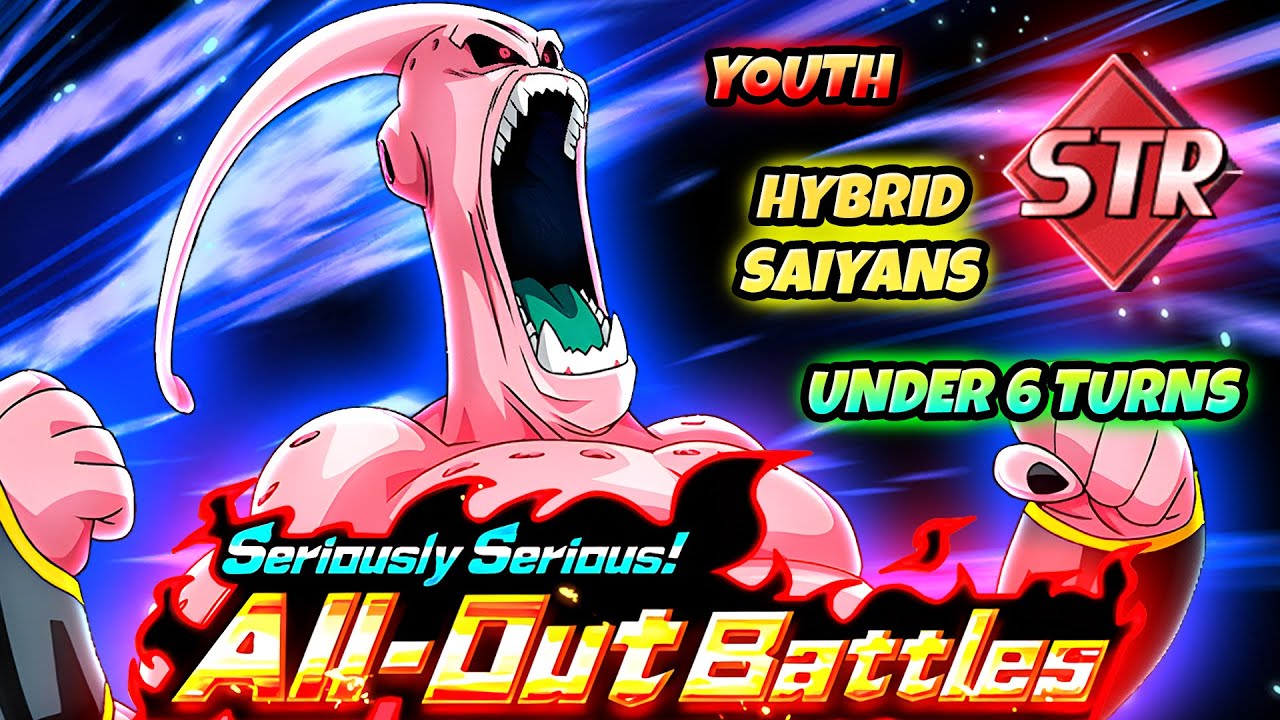 HOW TO BEAT SERIOUSLY SERIOUS STAGE 4 Under 6 Turns STR Only Hybrid Saiyan Youth | DBZ Dokkan Battle