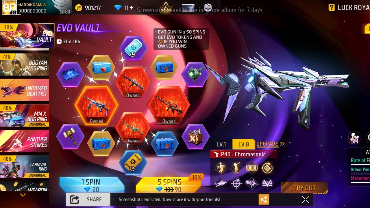 NEW EVO VAULT OVER POWERED CHROMASONIC MP40🥶😱