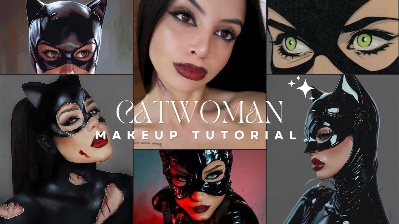 CATWOMAN MAKEUP TUTORIAL | Halloween inspo 🐈‍⬛🖤