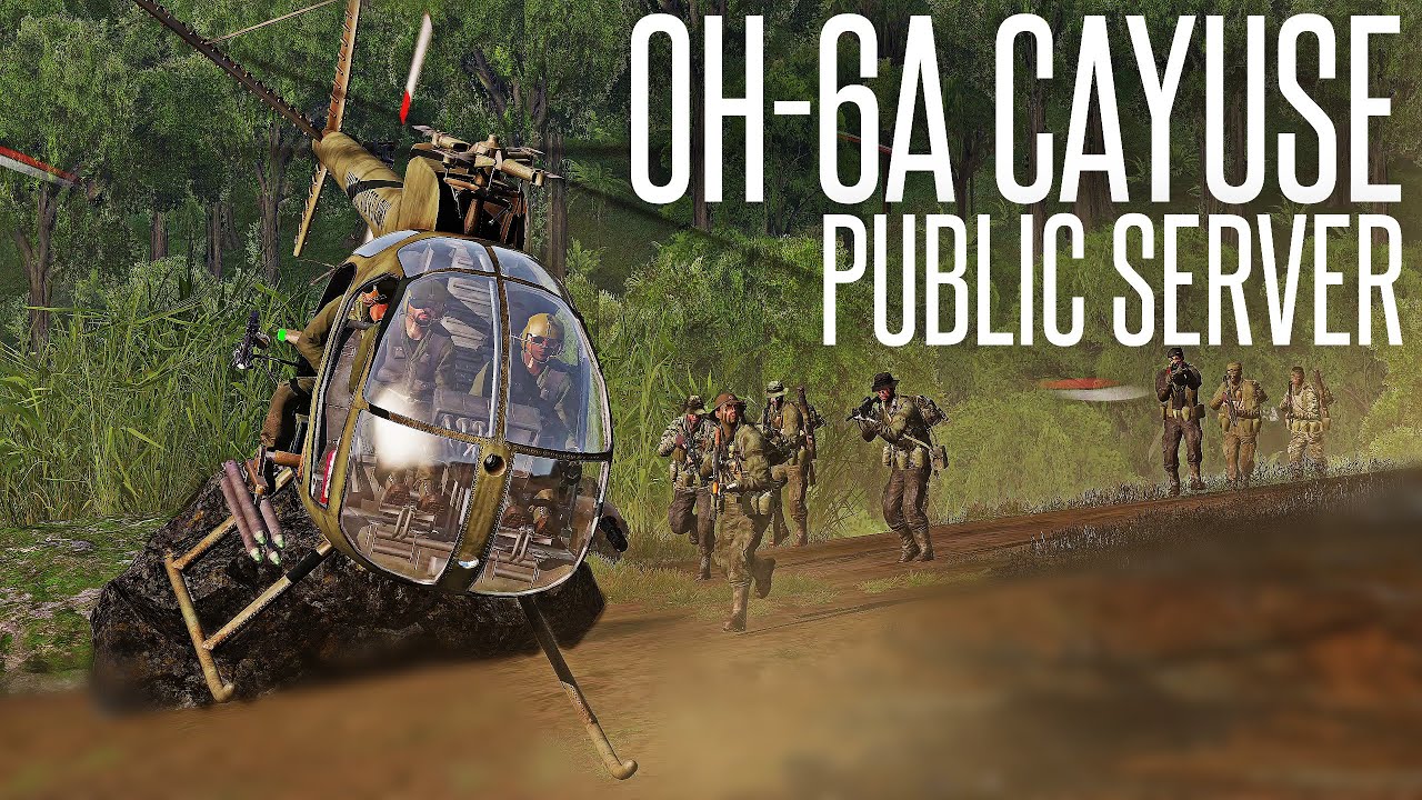 SKILLED PILOTING IN RANDOM PUBLIC SERVERS - ArmA 3 OH-6A Cayuse Gameplay