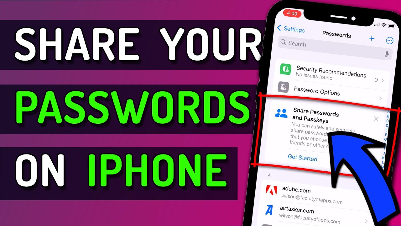Как поделиться паролями с семьей на iPhone