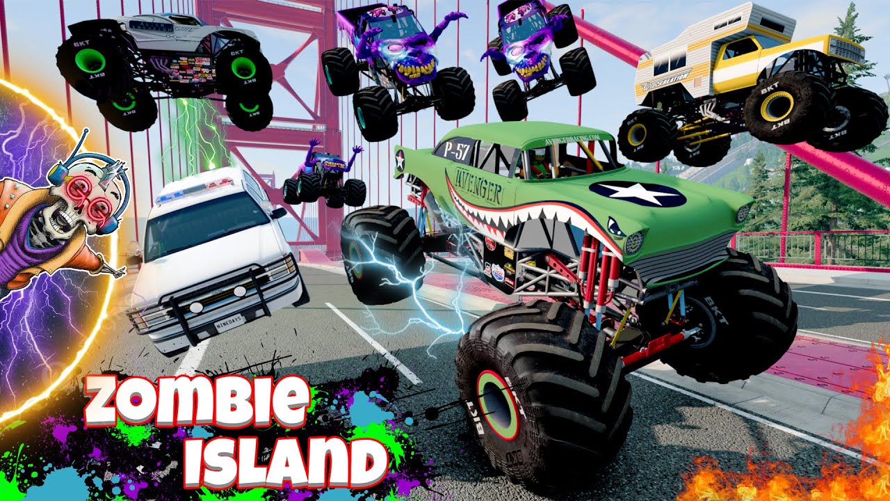 Monster Jam INSANE Zombie Island Adventure #18 | Гонки, фристайл и скоростные прыжки