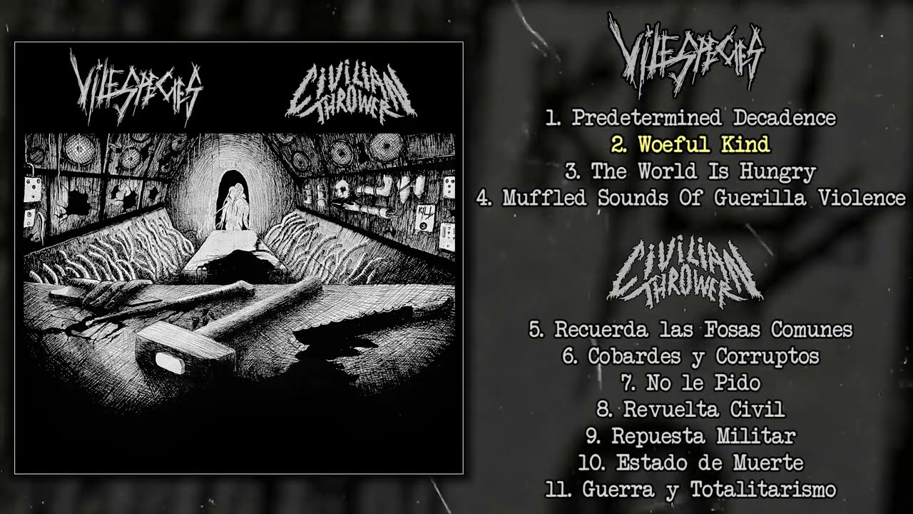 Vile Species / Civilian Thrower - split CD/MC FULL ALBUM (2021 - Grindcore)