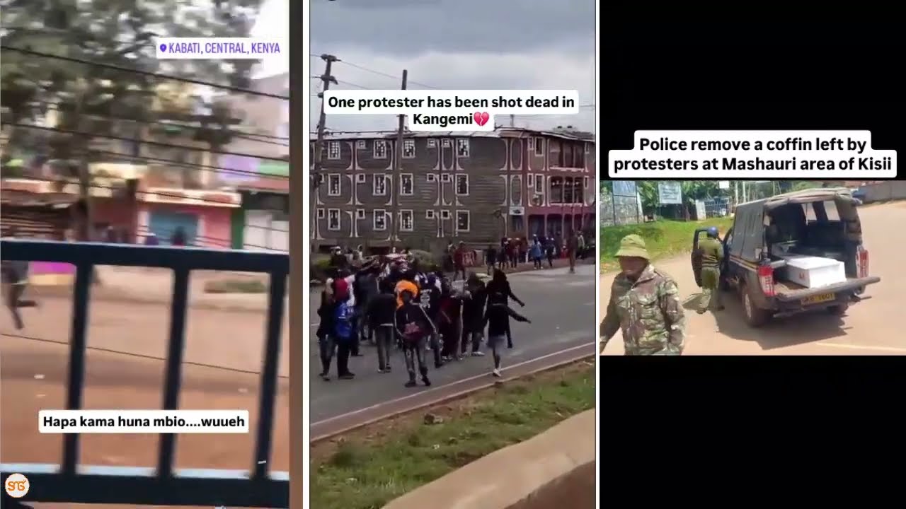 HALI TETE KENYA: Raia washambuliana na Polisi, ni Mabomu na Mawe, wawili wapigwa na Risasi