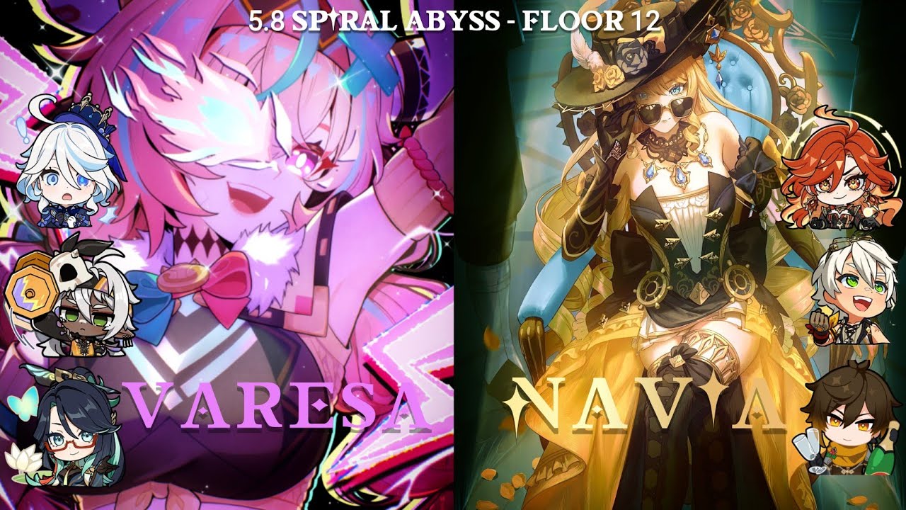Varesa & Navia Carry Floor 12 Spiral Abyss | Genshin Impact 5.8