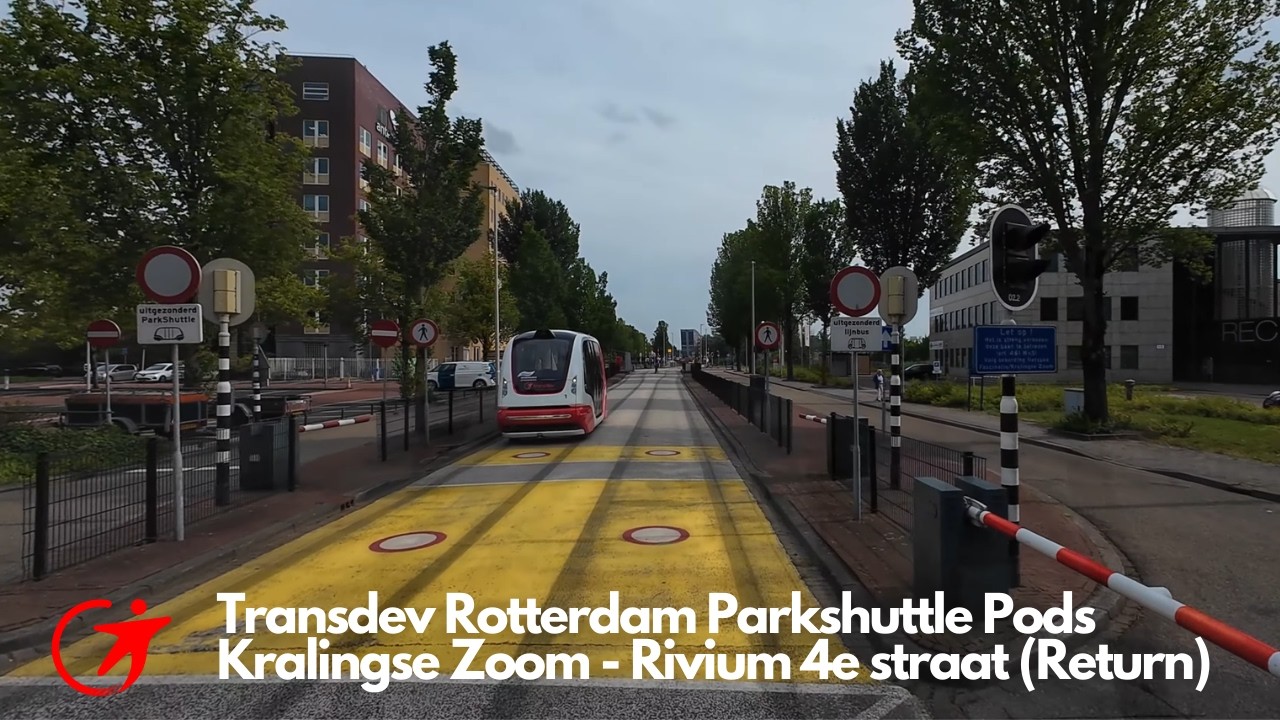 Transdev Rotterdam Parkshuttle Pods (Kralingse Zoom - Rivium 4e straat (Return))