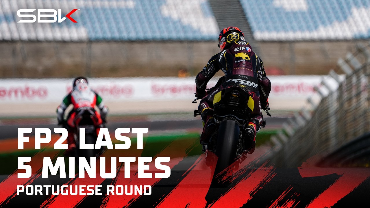Последние 5 минут второй свободной практики в Портимао 🔥 | 2026 #PortugueseWorldSBK 🇵🇹