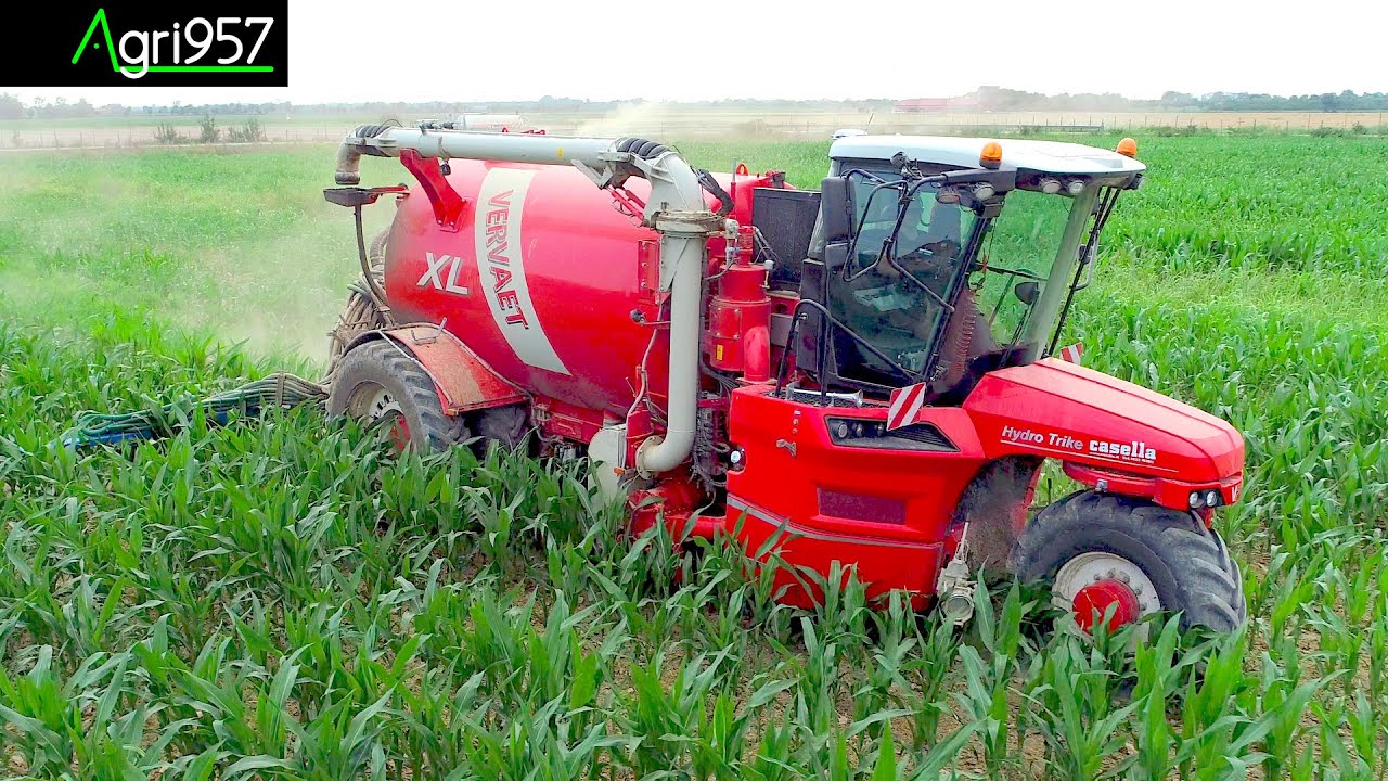 3x VERVAET HydroTrike in 🇮🇹 CORN PRODUCTION CHAIN, SLURRY INJECTION | IMPIEGO DIGESTATO FILIERA MAIS