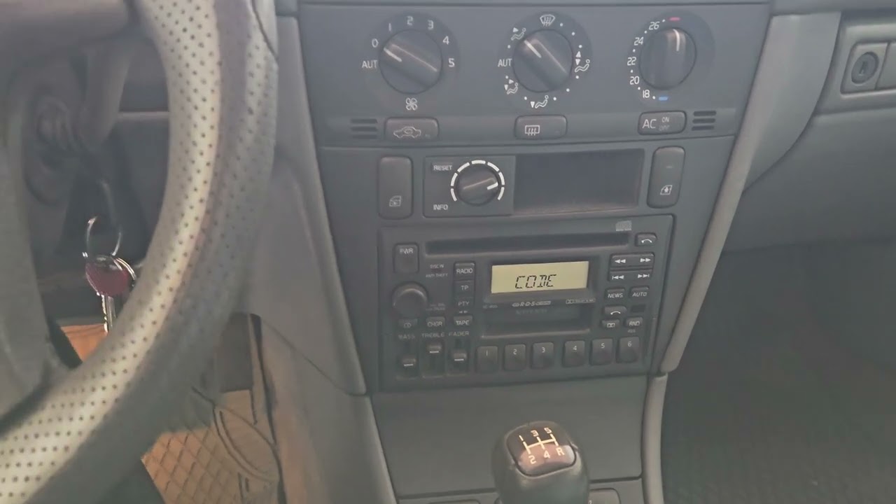 volvo s40 v40 sc 805 radio code girilmesi