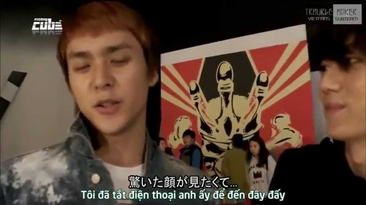 [TMVF][Vietsub] 111205 Exciting Cube TV Ep 18 - 'TROUBLE MAKER' BTS