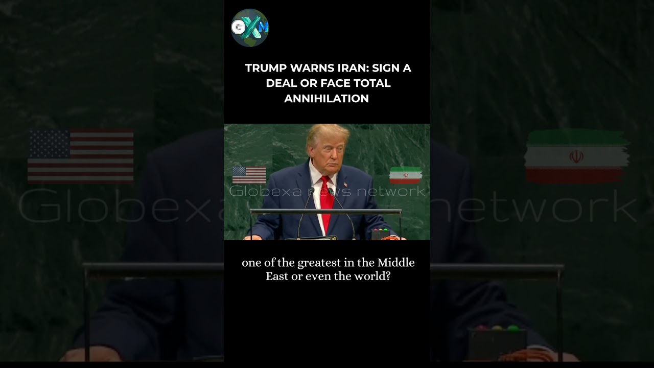 Trump Warns Iran: Sign a Deal or Face Total Annihilation