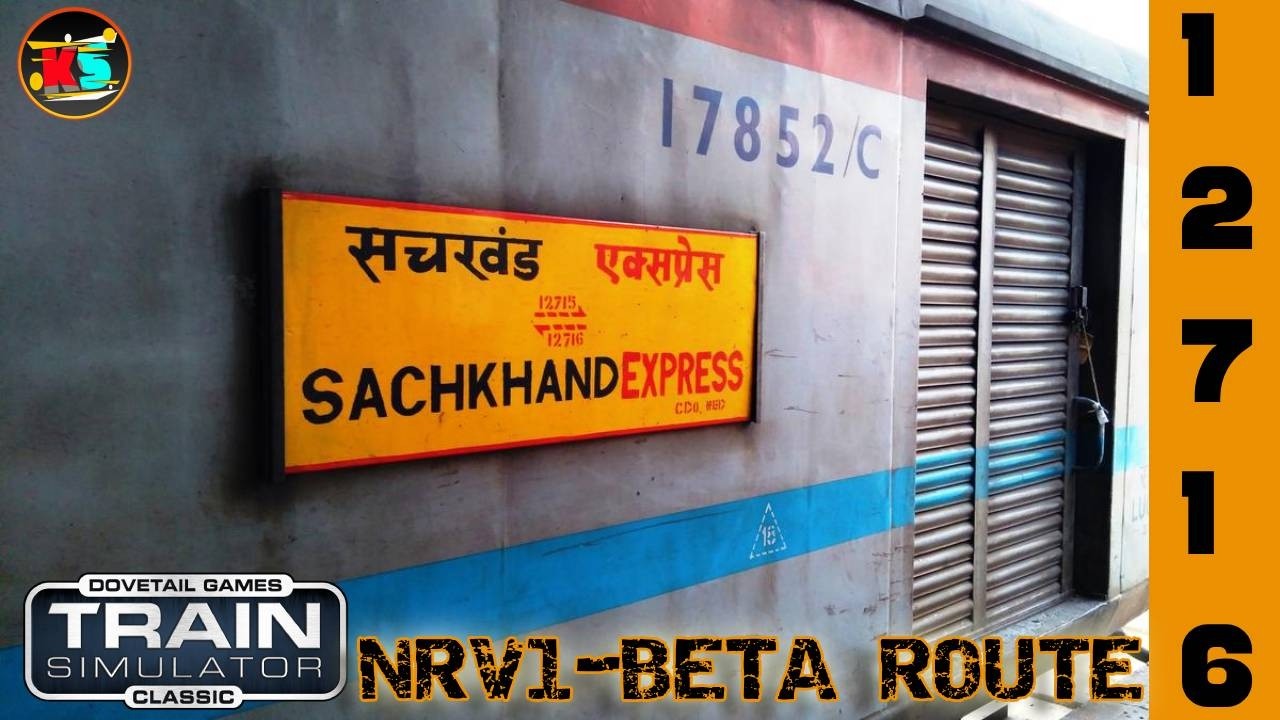 12716 / Sachkhand Express | NRV1 BETA ROUTE  | Indian Train Simulator |  #train #shorts