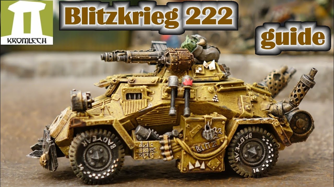 Kromlech Ork Blitzkrieg Assault Vehicle painting guide with Army Painter colors - English subtitles