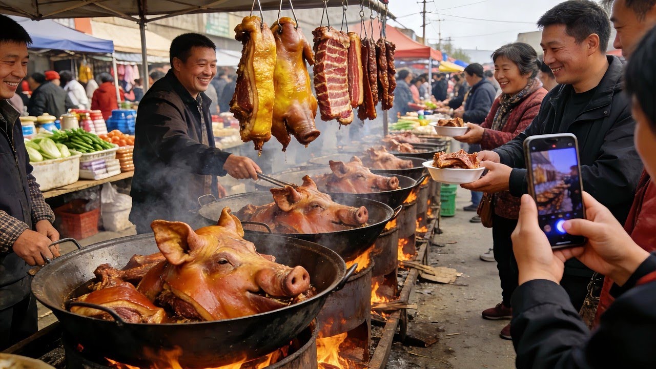 You’ll Find All the Foods Chinese People Love in This Rural Market