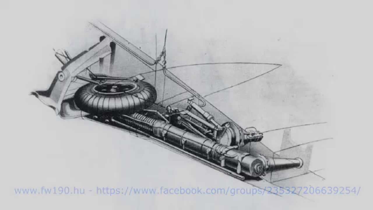 Focke-Wulf Fw-190 landing gear motor test