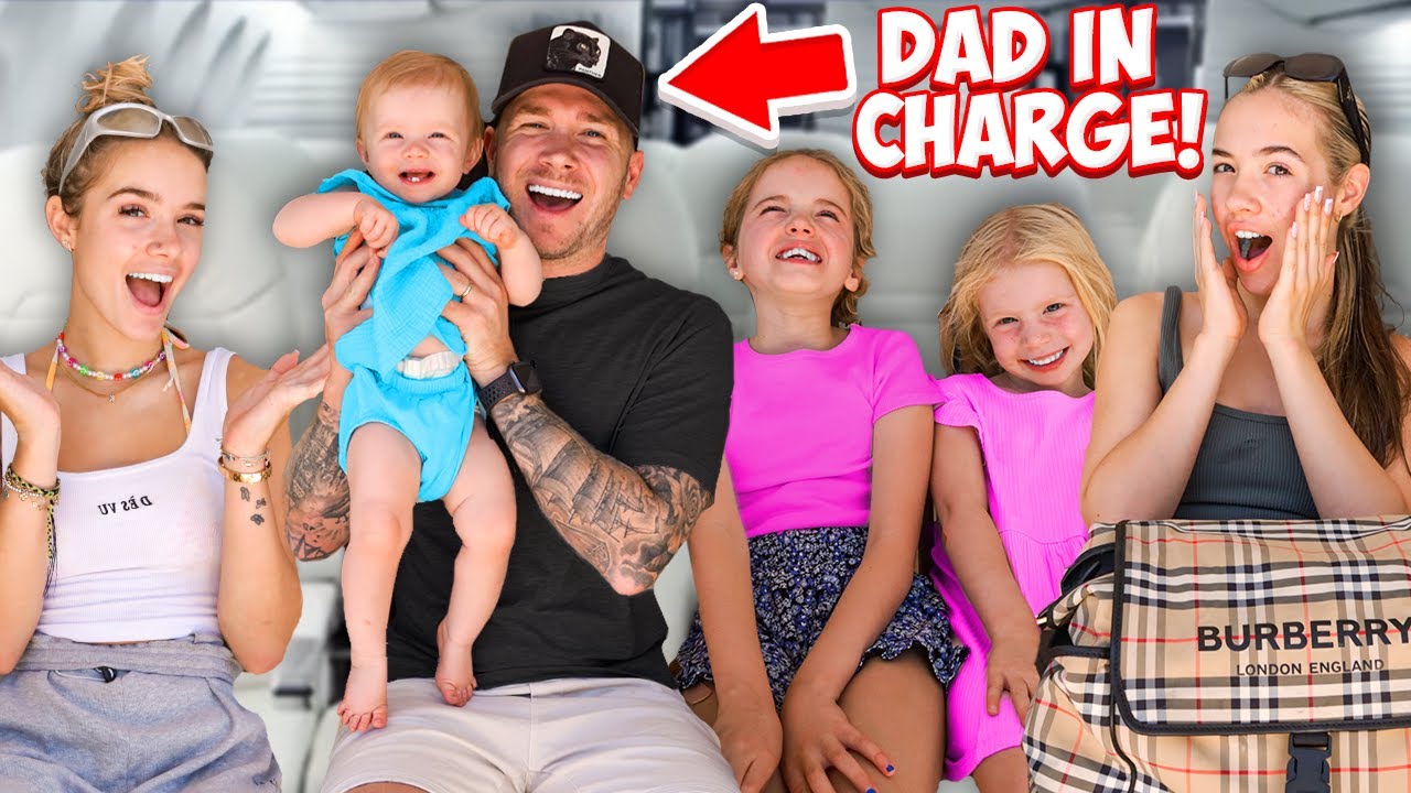 Flying with FIVE KIDS! *Dads in CHARGE! 🙈