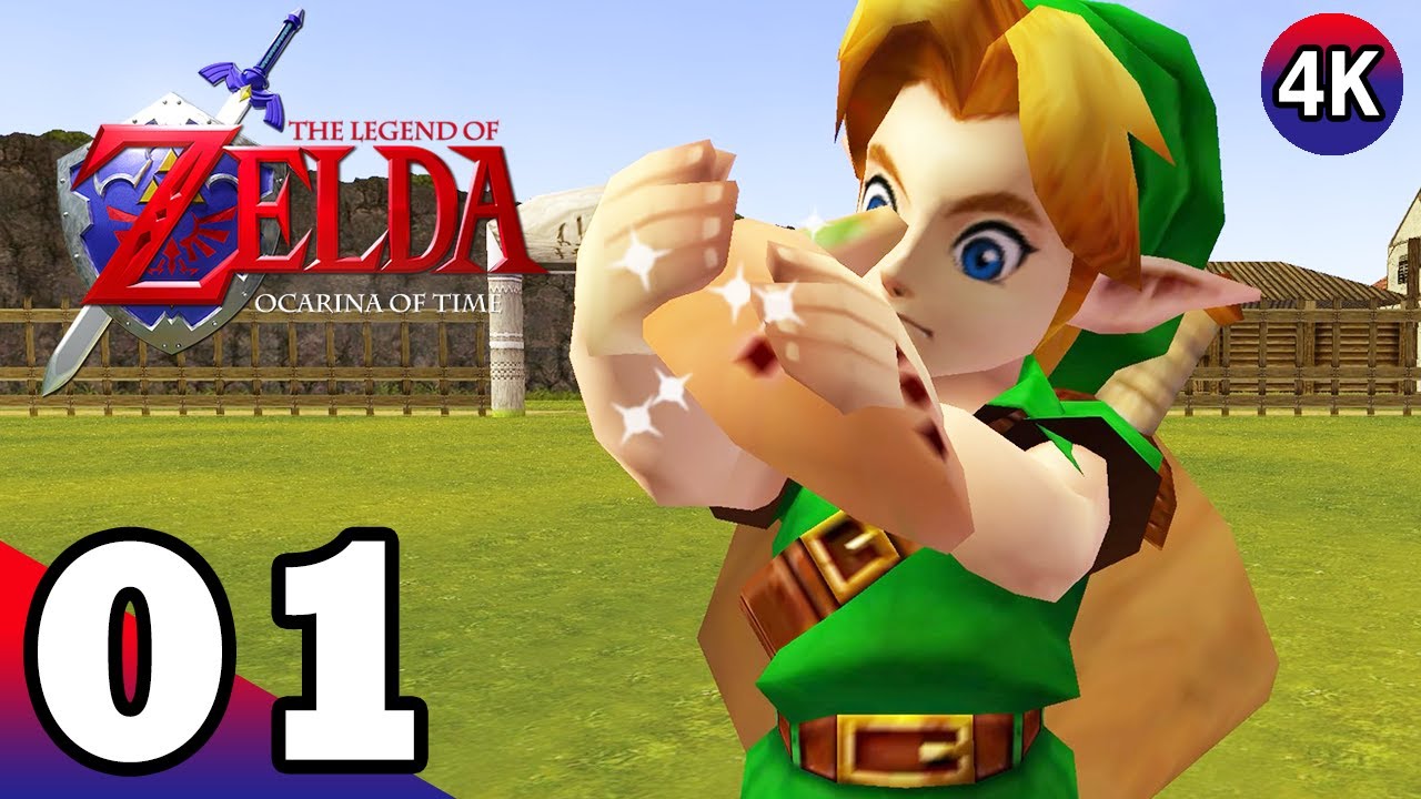 Zelda Ocarina Of Time Gameplay Walkthrough Part 1 - Kokiri Forest & Kakariko Village [PC] [4K 60FPS]