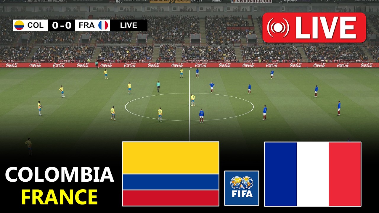 Colombie - France | Match amical de football 2026 | PES 21 Simulation Gameplay