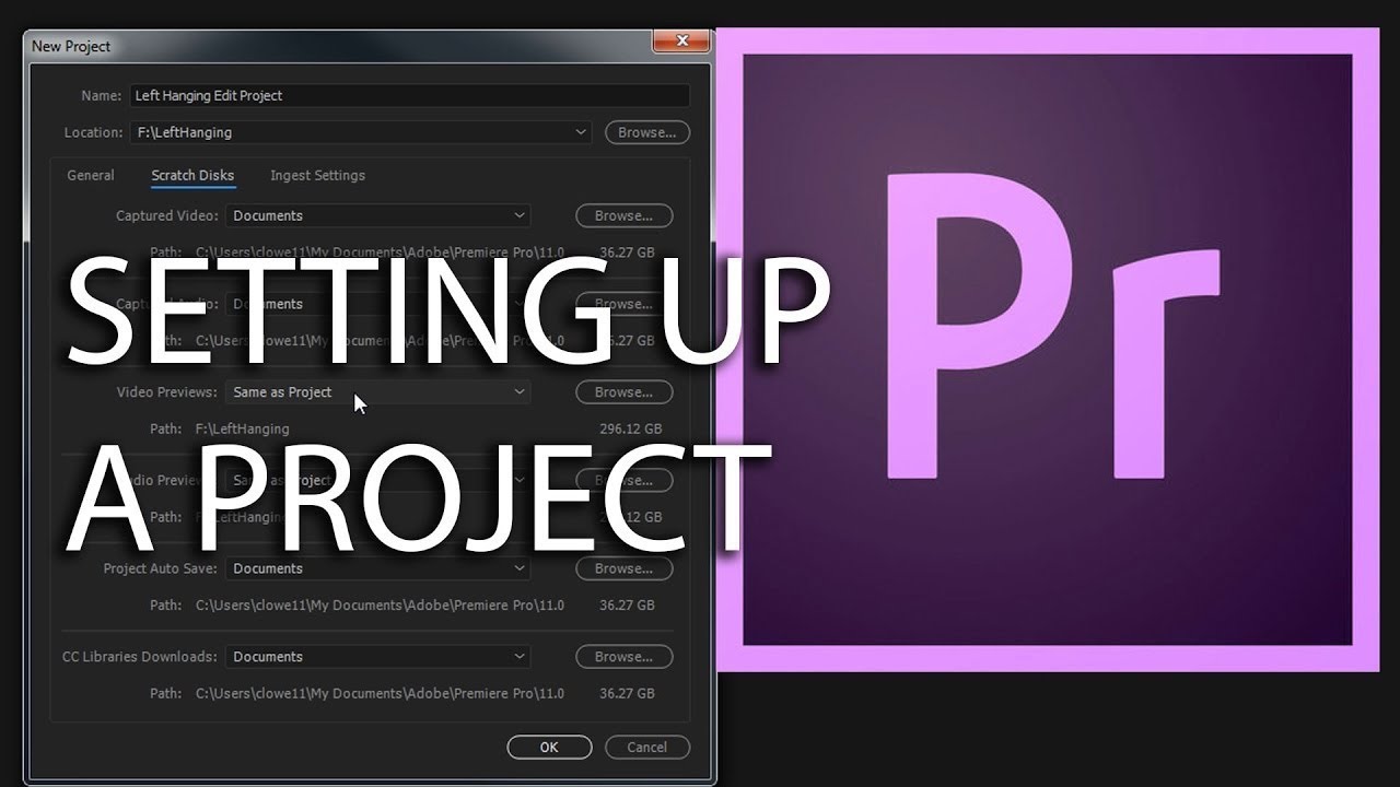 E5 &mdash; Как настроить новый проект &mdash; Adobe Premiere Pro CC 2018