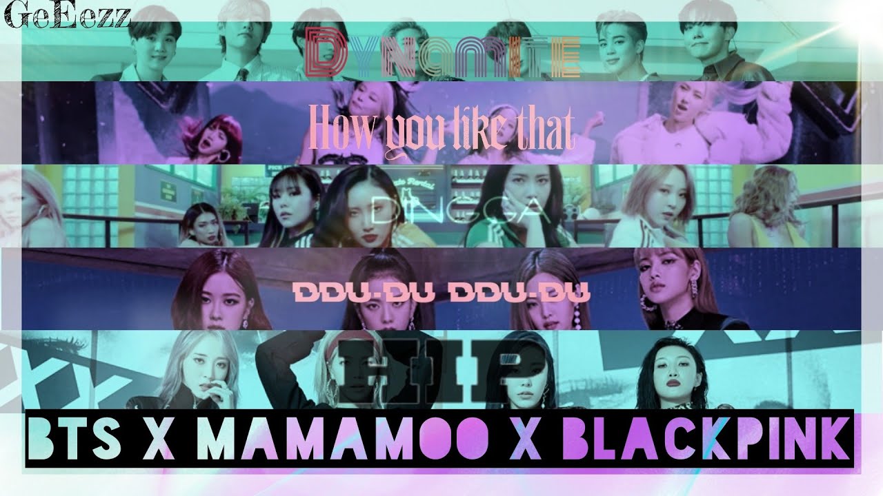 BTS x MAMAMOO x BLACKPINK - DYNAMITE x DINGGA x HIP x DDDD x HYLT x PRETTY SAVAGE (K-POP MASHUP)