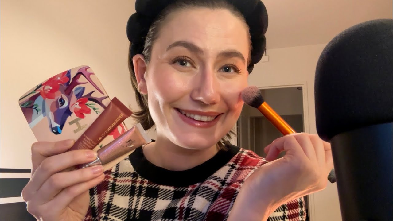 ASMR FR 💄Papotage & Maquillage 😪 J’ai honte + Hourglass Deer Palette 