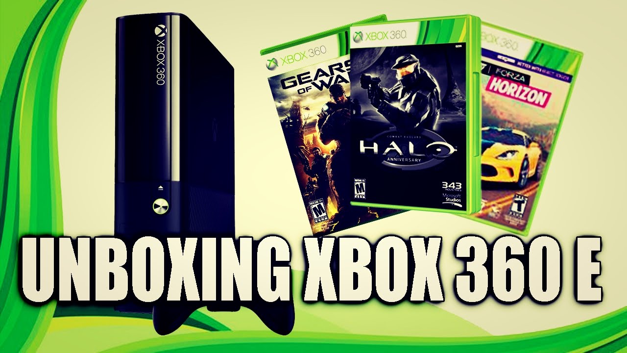 Xbox 360 E + 3 Juegos | UNBOXING