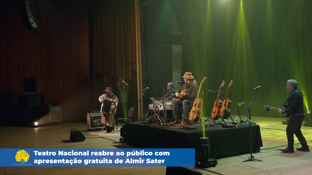 Teatro Nacional reabre ao público com apresentação gratuita de Almir Sater