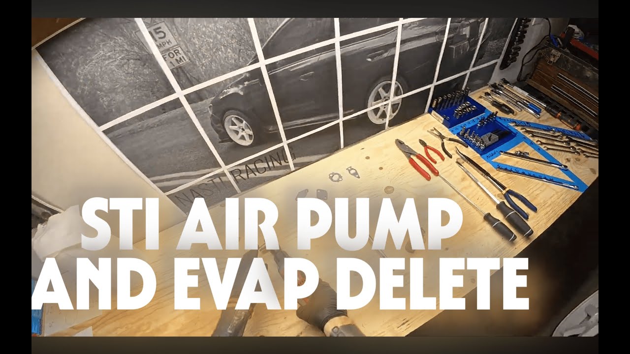 2018 STI AIR PUMP DELETE, EVAP DELETE AND EBC REMOVAL