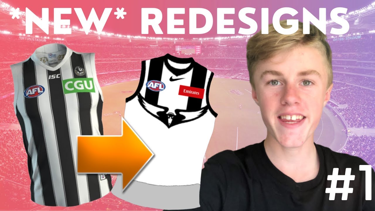 *NEW* AFL CLASH GUERNSEYS REDESIGNED #1