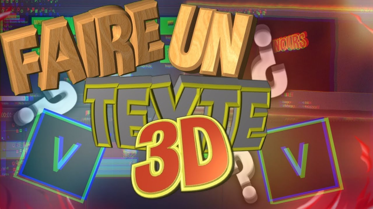Comment Faire Un TEXTE 3D avec Sony Vegas Pro ?! 🤔✔️
