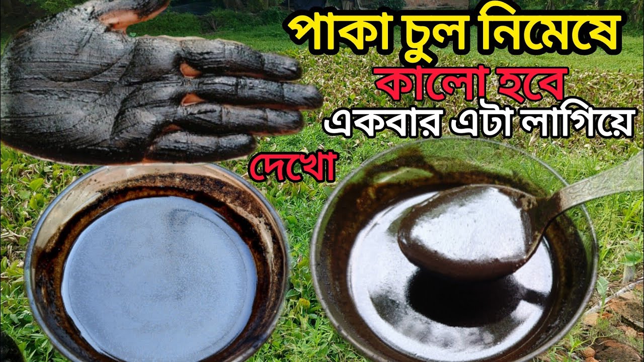 সারা জীবন সাদা পাকা চুল কালো করার পদ্ধতি / Naturally Cover Grey hair
